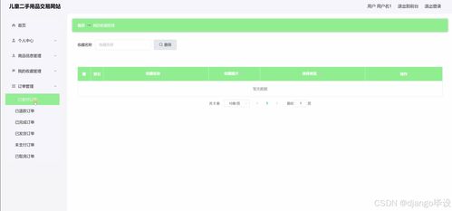 基于Django與Vue的兒童二手用品交易網站設計與實現